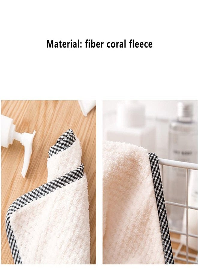 Mockery Kitchen Washcloths Super Absorbent Cleaning Cloth Dishwashing Hangable Rag Soft Towel, Multi-Purpose Cleaning Cloths, Wash Cloth for Home, Car, Window, Odor Stain Grease Free(White, Pack of 2) - Image 5